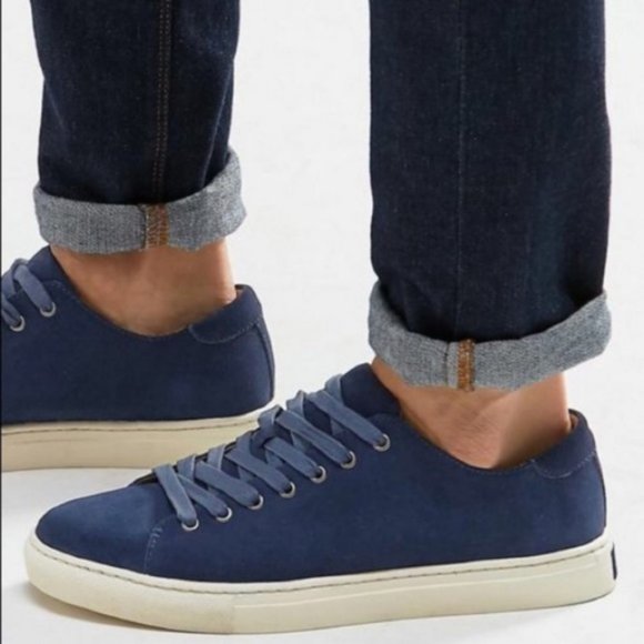 Polo Ralph Lauren Other - Polo Ralph Lauren Leather Blue Jermain Sneakers